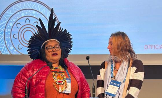 Em conferência global, indígena brasileira faz apelo por proteção das águas